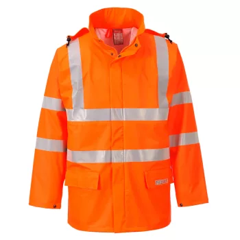   Portwest FR41 Sealtex Flame Hi-Vis lángálló esőkabát Narancs - S