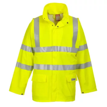   Portwest FR41 Sealtex Flame Hi-Vis lángálló esőkabát Sárga - L