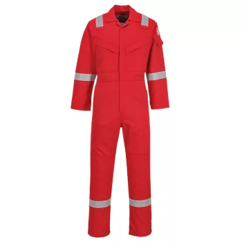   Portwest FR50 Lángálló, antisztatikus overál, 350g Piros - L