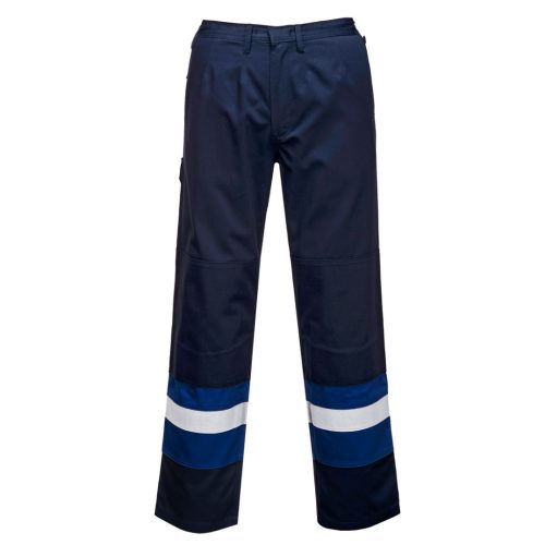 Portwest FR56 Bizflame Plus kéttónusú nadrág Navy/Royal - 3XL
