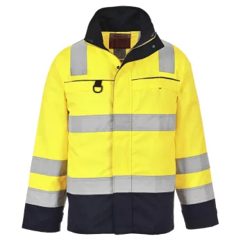 Portwest FR61 HiVis Multi-Norm kabát Sárga/Navy - 3XL