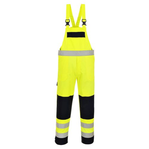 Portwest FR63 HiVis Multi-Norm mellesnadrág Sárga/Navy - M
