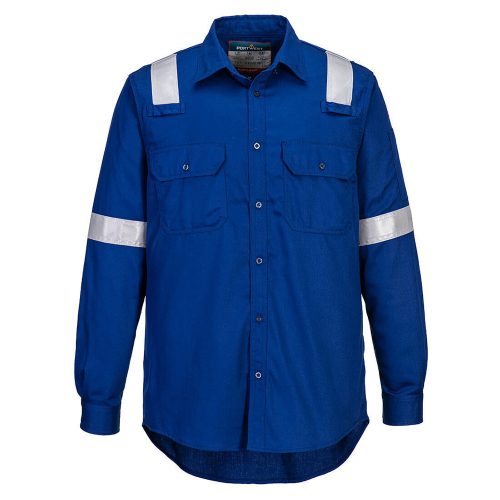 Portwest FR720 FR Lightweight könnyű lángálló antisztatikus ing Royal kék - XS