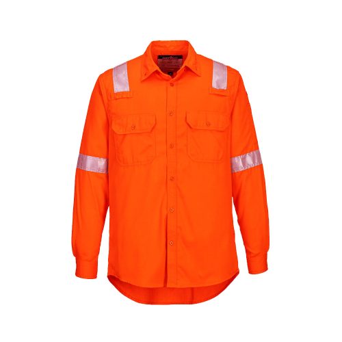 Portwest FR720 FR Lightweight könnyű lángálló antisztatikus ing Piros - XS