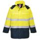 Portwest FR79 Bizflame Rain+ Hi-Vis Arc lángálló kabát Sárga/Navy - L