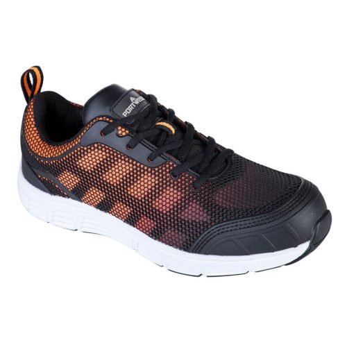 Portwest FT15 Steelite Tove Trainer S1P Fekete/Narancs - 46