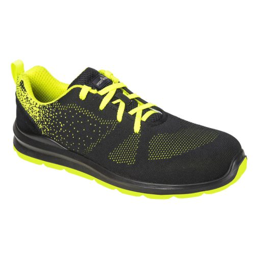 Portwest FT25 Steelite Aire Trainer S1P Fekete/Zöld - 39