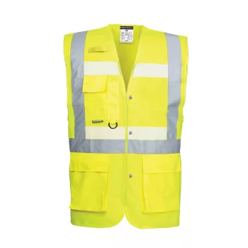   Portwest G456 Glowtex vezetői mellény Ezee zippzárral Sárga - M
