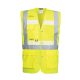 Portwest G456 Glowtex vezetői mellény Ezee zippzárral Sárga - S