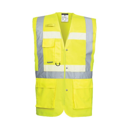 Portwest G456 Glowtex vezetői mellény Ezee zippzárral Sárga - XL