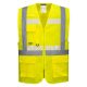 Portwest G456 Glowtex vezetői mellény Ezee zippzárral Sárga - 3XL