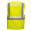 Portwest G456 Glowtex vezetői mellény Ezee zippzárral Sárga - 3XL