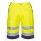 Portwest L043 Hi-Vis könnyű poli-pamut rövidnadrág Sárga/Navy - S