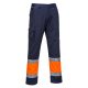 Portwest L049 Hi-Vis könnyű, kéttónusú Combat nadrág Narancs/Navy - XXL
