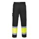 Portwest L049 Hi-Vis könnyű, kéttónusú Combat nadrág Sárga/Fekete - 3XL