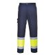 Portwest L049 Hi-Vis könnyű, kéttónusú Combat nadrág Sárga/Navy - 3XL