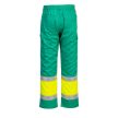 Portwest L049 Hi-Vis könnyű, kéttónusú Combat nadrág Sárga/Kékeszöld - XL