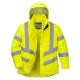 Portwest LW74 Női jól láthatósági téli kabát Sárga - 3XL