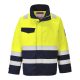 Portwest MV25 Hi-Vis Modaflame munkakabát Sárga/Navy - M