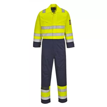 Portwest MV28 Hi-Vis Modaflame overál Sárga/Navy - S