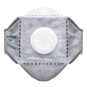   Portwest P392 EAGLE FFP3 szénszelepes, összehajtható, lapos légzőkészülék (10 darab) Fehér