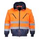 Portwest PJ50 Hi-Vis 3-in-1 Pilota kabát Narancs/Navy - M