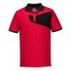 Portwest PW210 PW2 Pólóing S/S Piros/Fekete - M