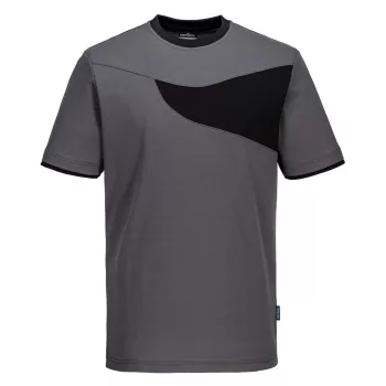 Portwest PW211 PW2 Póló S/S Szürke/Fekete - XXL