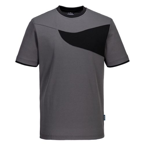 Portwest PW211 PW2 Póló S/S Szürke/Fekete - XXL
