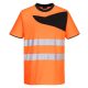 Portwest PW213 PW2 Hi-Vis póló S/S Narancs/Fekete - M