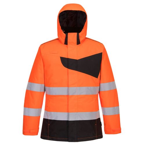Portwest PW261 PW2 Hi-Vis télikabát Narancs/Fekete - M