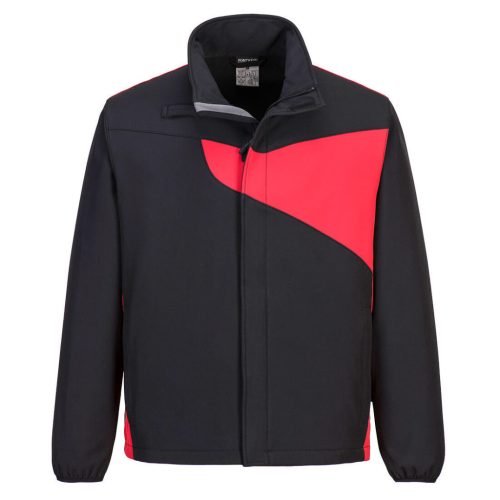 Portwest PW271 PW2 Softshell kabát (2L) Fekete/Piros - L