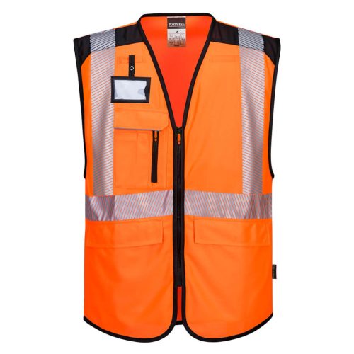 Portwest PW309 PW3 Hi-Vis Executive mellény Narancs/Fekete - L