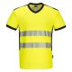 Portwest PW310 PW3 Hi-Vis V-nyakú póló Sárga/Fekete - M
