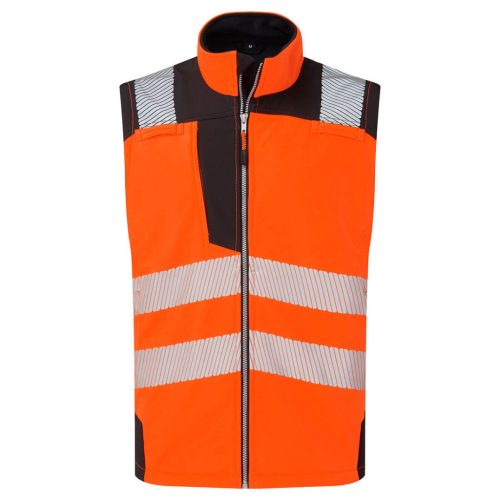 Portwest PW325 Jól láthatósági Softshell dzseki (3L) Narancs/Fekete - M