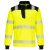 Portwest PW326 PW3 Hi-Vis 1/4 Zippzáras hosszú ujjú póló Sárga/Fekete - 4XL