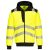 Portwest PW327 PW3 Hi-Vis zippzáras kapucnis pulóver Sárga/Fekete - XL