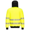 Portwest PW327 PW3 Hi-Vis zippzáras kapucnis pulóver Sárga/Fekete - XL