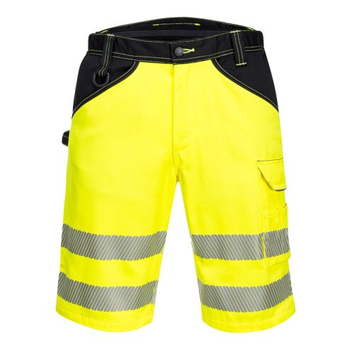Portwest PW348 PW3 Hi-Vis rövidnadrág Sárga/Fekete - 38