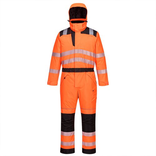 Portwest PW352 PW3 jól láthatósági téli overál Narancs/Fekete - 3XL