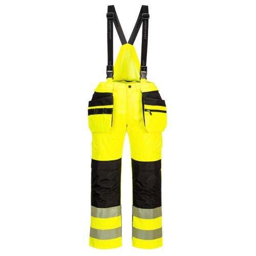 Portwest PW356 PW3 Hi-Vis kantáros nadrág Sárga/Fekete - S