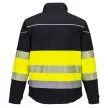 Portwest PW375 PW3 Hi-Vis Class 1 Softshell kabát (3L) Fekete/Sárga - XL