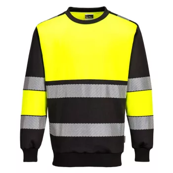   Portwest PW376 PW3 Hi-Vis Class 1 pulóver Sárga/Fekete - 4XL