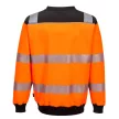 Portwest PW379 PW3 Hi-Vis környakú pulóver Narancs/Fekete - M