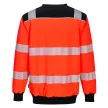 Portwest PW379 PW3 Hi-Vis környakú pulóver Piros/Fekete - 4XL