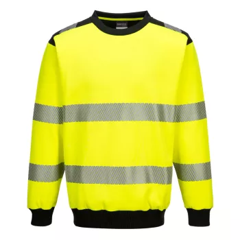   Portwest PW379 PW3 Hi-Vis környakú pulóver Sárga/Fekete - S