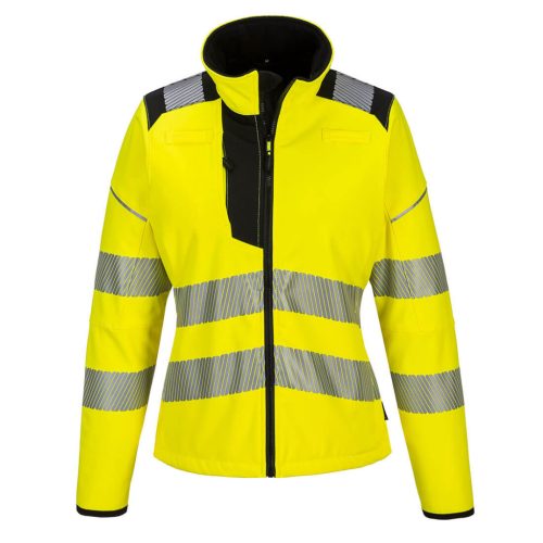Portwest PW381 PW3 Hi-Vis női Softshell Sárga/Fekete - M