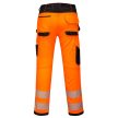 Portwest PW385 PW3 Hi-Vis női stretch munkanadrág Narancs/Fekete - 38
