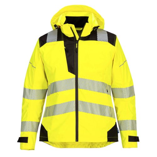 Portwest PW389 PW3 Hi-Vis női esőkabát Sárga/Fekete - S