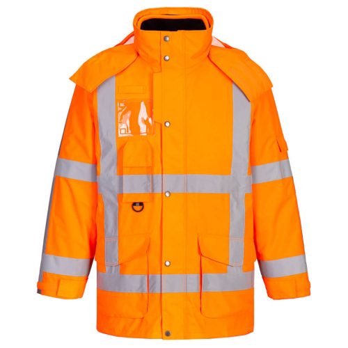 Portwest R461 RWS Hi-Vis 3 az 1-ben Traffic kabát Narancs - L